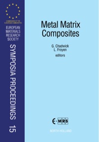 Imagen de portada: Metal Matrix Composites 1st edition 9780444890733