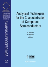 Imagen de portada: Analytical Techniques for the Characterization of Compound Semiconductors 1st edition 9780444891969