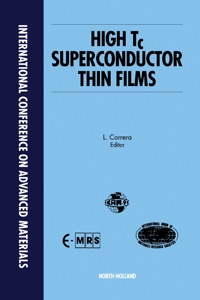 Omslagafbeelding: High Tc Superconductor Thin Films 1st edition 9780444893536