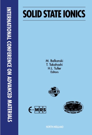 Imagen de portada: Solid State Ionics 1st edition 9780444893543