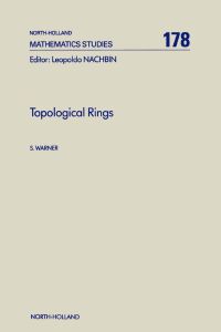 Imagen de portada: Topological Rings 9780444894465