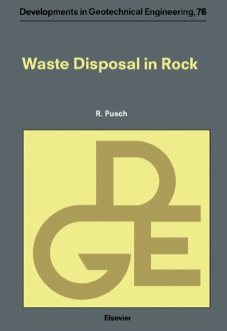 Cover image: Waste Disposal in Rock 9780444894496