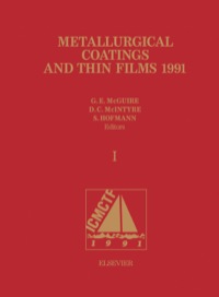 Immagine di copertina: Metallurgical Coatings and Thin Films 1991 9780444894557