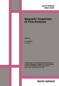 Immagine di copertina: Magnetic Properties of Fine Particles 1st edition 9780444895523