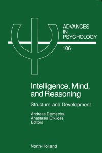 Cover image: Intelligence, Mind, and Reasoning: Structure and Development 9780444897145