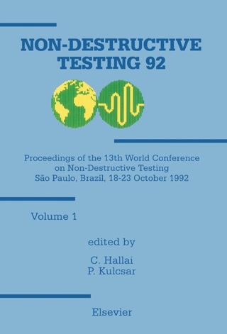 Imagen de portada: Non-Destructive Testing '92 1st edition 9780444897916