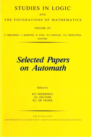صورة الغلاف: Selected Papers on Automath 9780444898227