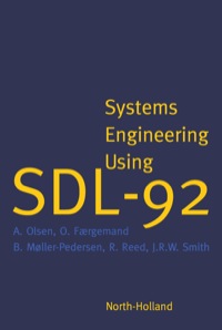 صورة الغلاف: Systems Engineering Using SDL-92 9780444898722