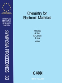 Imagen de portada: Chemistry for Electronic Materials 1st edition 9780444899071