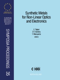 Omslagafbeelding: Synthetic Materials for Non-Linear Optics and Electronics 1st edition 9780444899095