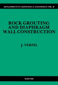 Imagen de portada: Rock Grouting and Diaphragm Wall Construction 1st edition 9780444988904