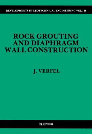 Imagen de portada: Rock Grouting and Diaphragm Wall Construction 1st edition 9780444988904
