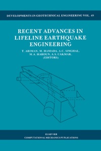 Immagine di copertina: Recent Advances in Lifeline Earthquake Engineering 9780444989345