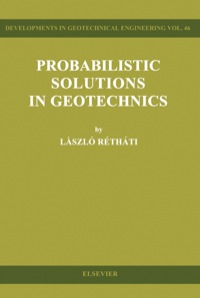 Imagen de portada: Probabilistic Solutions in Geotechnics 9780444989604