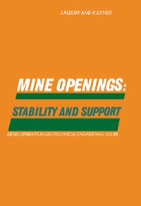 صورة الغلاف: Mine Openings: Stability and Support 9780444995254