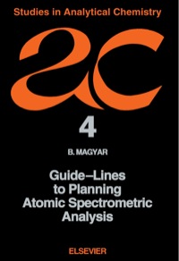 Cover image: Guide-Lines to Planning Atomic Spectrometric Analysis 9780444996992