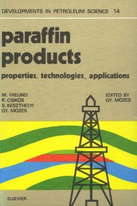 Cover image: Paraffin Products 9780444997128