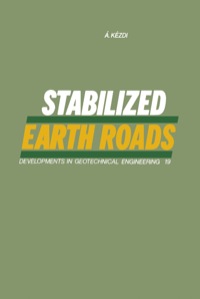 Cover image: Stabilized Earth Roads 9780444997869