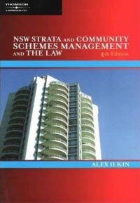 Imagen de portada: NSW Strata & Community Schemes Management & the Law 4th edition 9780455223261