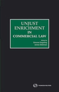 Cover image: Unjust Enrichment in Commercial Law 1st edition 9780455225043