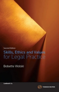 Imagen de portada: Skills Ethics & Values for Legal Practice 2nd edition 9780455225920
