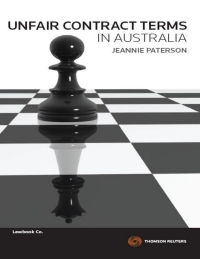 Omslagafbeelding: Unfair Contract Terms in Australia 1st edition 9780455229089