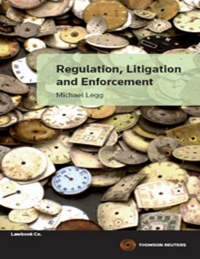 Imagen de portada: Regulation Litigation & Enforcement 1st edition 9780455229508