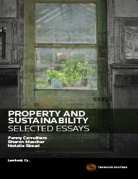 表紙画像: Property & Sustainability: Selected Essays 1st edition 9780455229515