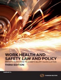 Imagen de portada: Work Health & Safety Law & Policy 3rd edition 9780455229836