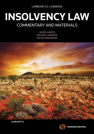 Cover image: Insolvency Law: Commentary and Materials 1st edition 9780455230108