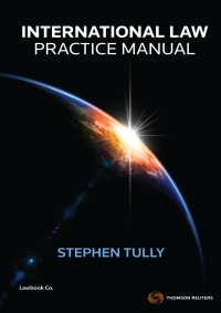 Cover image: International Law Practice Manual 1st edition 9780455234069