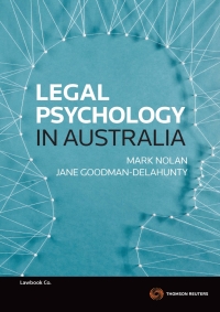 Cover image: Legal Psychology in Australia 1st edition 9780455223889