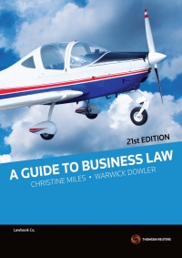 Cover image: A Guide to Business Law 21st edition 9780455233680