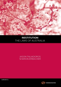 Cover image: Restitution - The Laws of Australia 1st edition 9780455235424