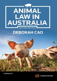 Omslagafbeelding: Animal Law in Australia 2nd edition 9780455235769