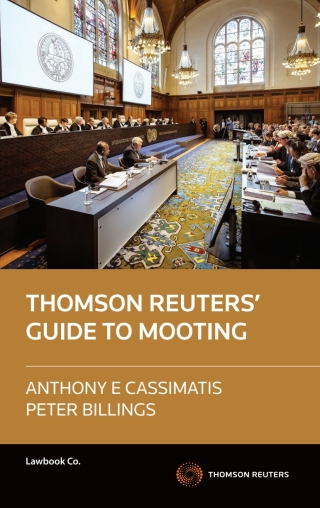 Cover image: The Thomson Reuters Guide to Mooting 1st edition 9780455230825