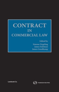 Imagen de portada: Contract in Commercial Law 1st edition 9780455237688