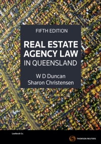 Cover image: Real Estate Agency Law in Queensland 5th edition 9780455237787