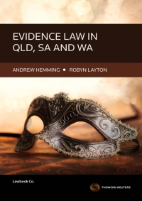 表紙画像: Evidence Law in QLD, WA & SA 1st edition 9780455237862