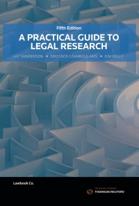 Cover image: A Practical Guide to Legal Research 5th edition 9780455244518