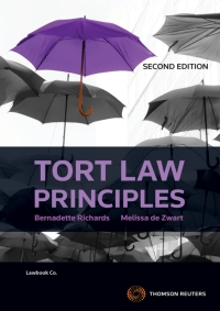 表紙画像: Tort Law Principles 2nd edition 9780455238029
