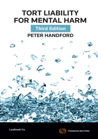 Cover image: Tort Liability for Mental Harm 3rd edition 9780455238364
