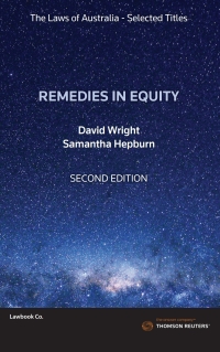 Imagen de portada: Remedies in Equity  The Laws of Australia 6th edition 9780455238609