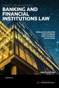 Cover image: Everett and McCracken's Banking and Financial Institutions Law 9th edition 9780455240176