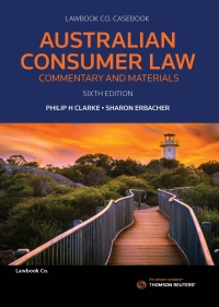 Imagen de portada: Australian Consumer Law: Commentary & Materials 6th edition 9780455240992