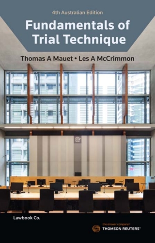 Cover image: Fundamentals of Trial Technique 4th edition 9780455241135