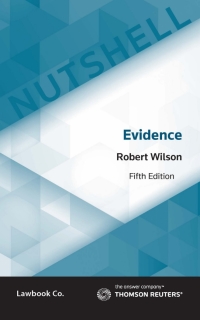 Cover image: Nutshell: Evidence 5th edition 9780455241159