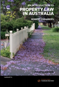 表紙画像: An Introduction to Property Law in Australia 4th edition 9780455241173