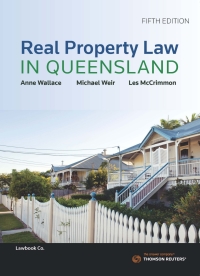 Cover image: Real Property Law in Queensland 5th edition 9780455242934