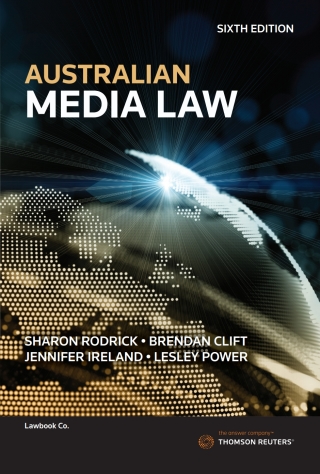 Cover image: Australian Media Law 6th edition 9780455243023